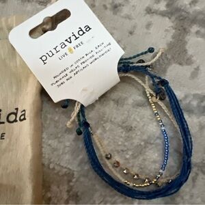 Pura Vida Blue Beaded Bracelets